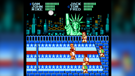 Сборник Игр RMC Famicom Dendy 4 in 1 JY-072 Kunio-kun Super Dodge Ball, Hockey Club, Nekketsu Fighting Legend, Goal 3 90х TV Game Японская Версия Только Картридж Б/У - Retromagaz, image 1
