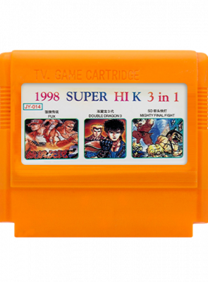 Збірник Ігор RMC Famicom Dendy 3 in 1 Fatal Fury Special, Double Dragon III, SD Hero Soukessen JY-014 90х TV Game Японська Версія Тільки Картридж Б/У - Retromagaz
