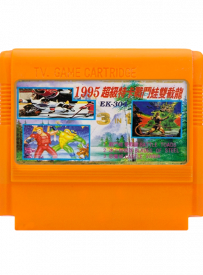 Сборник Игр RMC Famicom Dendy 3 in 1 EK-304 Blades of Steel, Castlevania, Battletoads & Double Dragon 90х TV Game Английская Версия Только Картридж Б/У - Retromagaz