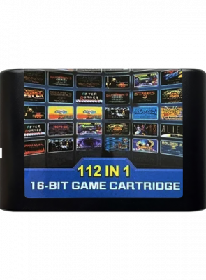 Сборник Игр RMC Mega Drive 112 in 1 Без Повторов Английская Версия Только Картридж Новый