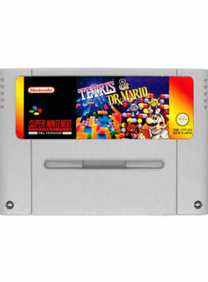 Игра Nintendo SNES Tetris & Dr. Mario Europe Английская Версия Только Картридж Б/У
