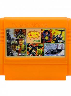 Збірник Ігор RMC Famicom Dendy 4 in 1 JY-402 Prisoners of War, Captain America, Silk Worm, Super Contra 90х TV Game Англійська Версія Тільки Картридж Б/У - Retromagaz
