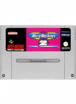 Гра Nintendo SNES Micro Machines 2: Turbo Tournament Europe Англійська Версія Тільки Картридж Б/У - Retromagaz