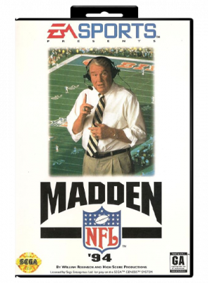 Игра Sega Mega Drive Madden NFL '94 USA Английская Версия Б/У - Retromagaz