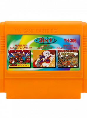 Збірник Ігор RMC Famicom Dendy 3 in 1 Super Mario Bros. 2 3, Ultraman Club YH-306 90х TV Game Англійська Версія Тільки Картридж Б/У - Retromagaz