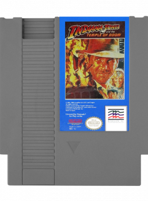 Гра Nintendo NES Indiana Jones and the Temple of Doom + Мануал USA Англійська Версія Тільки Картридж Б/У - Retromagaz