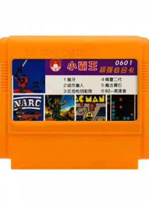 Збірник Ігор RMC Famicom Dendy 6 in 1 Ninja Crusaders, NARC, Cabal, Ms. Pac-Mac, Jewelry, Track & Field 90х TV Game Англійська Версія Тільки Картридж Б/У - Retromagaz