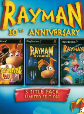 Игра Sony PlayStation 2 Rayman 10th Anniversary 3 Title Pack Europe Английская Версия Б/У