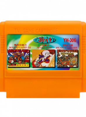 Збірник Ігор RMC Famicom Dendy 3 in 1 Super Mario Bros. 2 3, Ultraman Club YH-306 90х TV Game Англійська Версія Тільки Картридж Б/У - Retromagaz