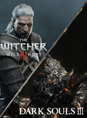 Игра Sony PlayStation 4 Игра Dark Souls 3 / The Witcher 3 Wild Hunt Русская Озвучка Б/У