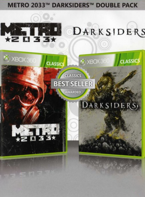 Гра Microsoft Xbox 360 Metro 2033 + Darksiders Double Pack Англійська Версія DVD 2шт Б/У - Retromagaz