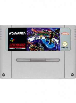 Гра Nintendo SNES Teenage Mutant Ninja Turtles: Turtles in Time (IV) Europe Англійська Версія Тільки Картридж Б/У - Retromagaz