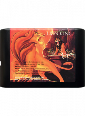 Гра RMC Mega Drive The Lion King Англійська Версія Тільки Картридж Новий