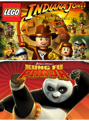 Игра Microsoft Xbox 360 Lego Indiana Jones: The Original Adventures / Kung Fu Panda Английская Версия DVD 2шт Б/У - Retromagaz