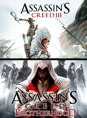 Набір Гра Microsoft Xbox 360 Assassin's Creed III Англійська Версія DVD 2шт Б/У  + Assassin’s Creed: Brotherhood - Retromagaz
