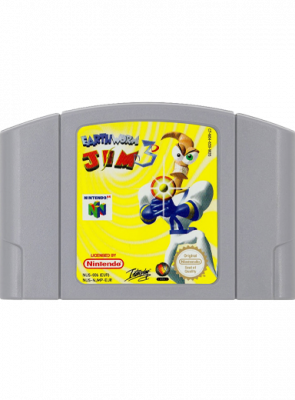 Игра Nintendo N64 Earthworm Jim 3D Europe Английская Версия Только Картридж Б/У - Retromagaz