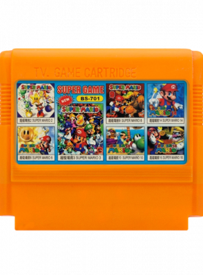 Збірник Ігор RMC Famicom Dendy 7 in 1 BS-701 Super Mario Bros. 2 3 6 9 10 14 16 90х TV Game Англійська Версія Тільки Картридж Б/У - Retromagaz