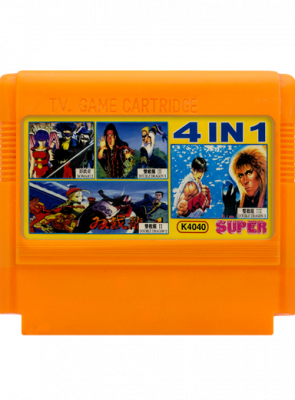 Збірник Ігор RMC Famicom Dendy 4 in 1 K4040 Mighty Final Fight, Double Dragon 2 3, Target Renegade 90х TV Game Англійська Версія Тільки Картридж Б/У - Retromagaz