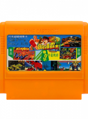 Збірник Ігор RMC Famicom Dendy 31 in 1 Bucky O’Hare, Master Fighter 2, Kick Master, Galaxian, Танчики, Tetris 90х TV Game Англійська Версія Тільки Картридж Б/У - Retromagaz
