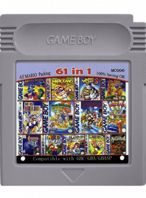 Гра RMC Game Boy 61 in 1 Без Повторів Super Mario, Wario Land, Castlevania, Megaman Англійська Версія Новий - Retromagaz