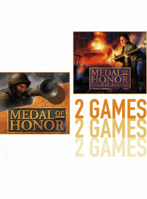 Гра Sony PlayStation 1 Medal of Honor 1 + Underground 2 Games Europe Англійська Версія CD 2шт Б/У - Retromagaz
