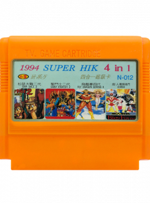 Збірник Ігор RMC Famicom Dendy 4 in 1 Sentai Jetman, Sentai Seiya Ougon, Flying Warriors, Chip & Dale 2 90х TV Game Англійська Версія Тільки Картридж Б/У - Retromagaz