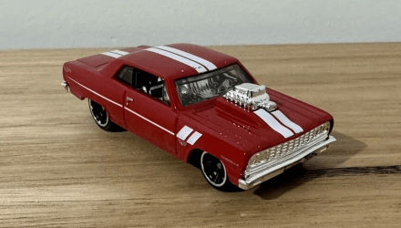 Машинка Базовая Hot Wheels '64 Chevy Chevelle SS Muscle Mania 1:64 HTC58 Red - Retromagaz, image 1