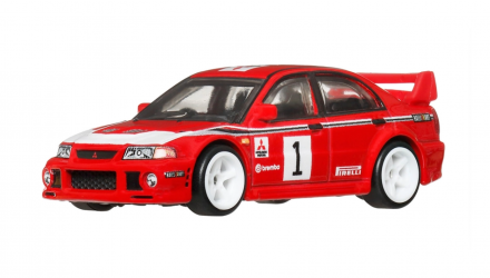 Машинка Premium Hot Wheels Mitsubishi Mitsubishi Lancer Evolution VI Thrill Climbers 1:64 JKF19 Red - Retromagaz, image 4