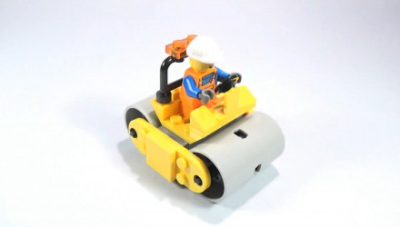 Конструктор Lego Фігурка Worker with Steamroller Foil Pack City 952210 cty1509 Новий - Retromagaz, image 3