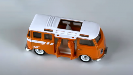 Тематическая Машинка Matchbox '59 Volkswagen Microbus Chase Moving Parts 1:64 HVN22 Orange - Retromagaz, image 4