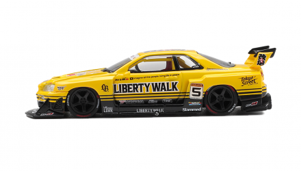 Машинка Premium MINI GT Nissan LB-ER34 Super Silhouette SKYLINE Sport 1:64 MGT01182-CH Yellow - Retromagaz, image 3