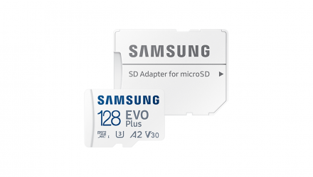 Карта Памяти Samsung Evo Plus UHS-I U3 V30 A2 + SD Adapter 128GB - Retromagaz, image 3