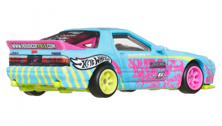 Машинка Premium Hot Wheels Mazda RX7 FC Pandem Silhouettes 1:64 JBK60 Blue - Retromagaz, image 2