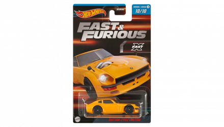 Тематична Машинка Hot Wheels Datsun 240Z Custom Fast & Furious 1:64 HNR88/HNT20 Yellow - Retromagaz, image 1