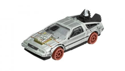 Машинка Premium Hot Wheels Back to the Future Time Machine - 1955 DMC Delorean Rep. Entertainment 1:64 HCP22 Silver - Retromagaz, image 2