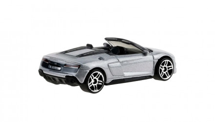 Машинка Базова Hot Wheels 2019 Audi R8 Spyder Drop Tops 1:64 JJL60 Silver - Retromagaz, image 2