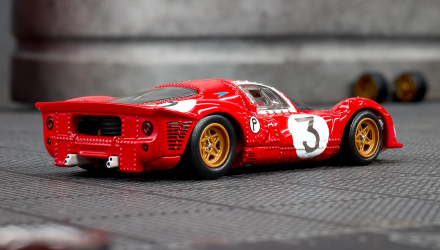 Машинка Premium Hot Wheels 1967 Ferrari 330 P4 Elite 64 1:64 JCP47 Red - Retromagaz, image 3