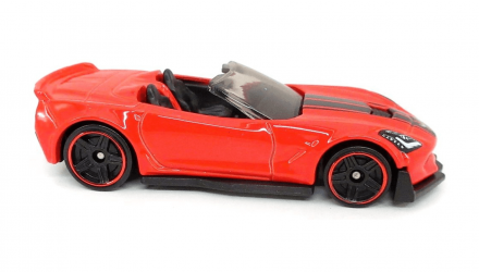 Машинка Базовая Hot Wheels Corvette C7 Z06 Convertible Roadsters 1:64 HKH41 Red - Retromagaz, image 2