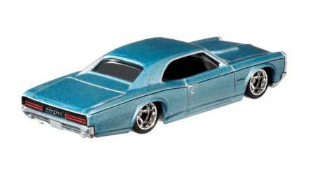 Машинка Premium Hot Wheels '66 Pontiac GTO Boulevard 1:64 GRM02 Light Blue - Retromagaz, image 3