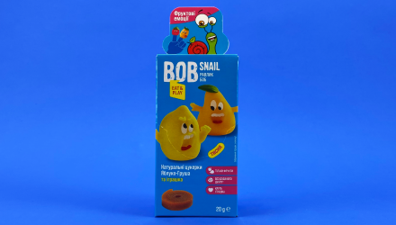 Набор Bob Snail Натуральные Фруктовые Конфеты Яблоко-Груша и Игрушка 20g - Retromagaz, image 1