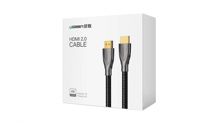 Кабель Ugreen HD131 Carbon Fiber Zinc Alloy HDMI 2.0 - HDMI 2.0 3m - Retromagaz, image 4