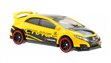 Тематична Машинка Hot Wheels '16 Honda Civic Type R Honda 1:64 HDH18 Yellow - Retromagaz, image 5