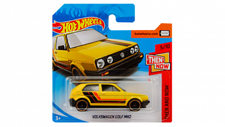 Машинка Базова Hot Wheels Volkswagen Golf MK2 Then and Now 1:64 FJY57 Yellow - Retromagaz, image 1