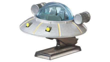 Машинка Premium Hot Wheels Rick and Morty Rick's Ship Pop Culture 1:64 JHW95 Grey - Retromagaz, image 1