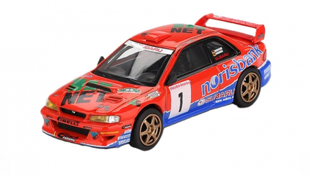 Машинка Premium MINI GT Subaru Impreza WRC97 #1 1999 DRM Champion 1:64 MGT01140 Red - Retromagaz, image 1