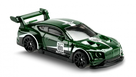 Машинка Базова Hot Wheels 2018 Bentley Continental GT3 Race Day 1:64 GRX93 Green - Retromagaz, image 2