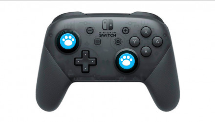 Накладки на Стіки 2шт RMC Cat Paw Nintendo Switch Wii Steam Deck White Blue - Retromagaz, image 1