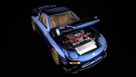 Машинка Premium Hot Wheels 1993 Mazda RX-7 R1 Red Line Club RLC 1:64 JCP16 Blue - Retromagaz, image 7