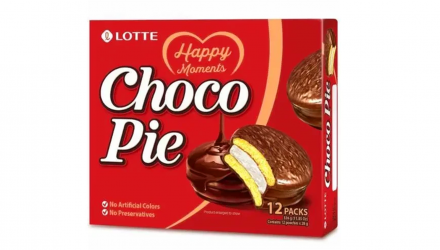 Набор Пирожные 2шт Lotte Чокопай Choco Pie (12 шт) 336g 250ml - Retromagaz, image 2