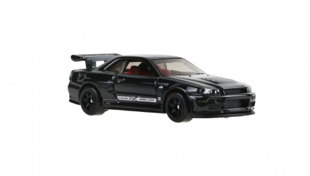 Машинка Базовая Hot Wheels Skyline GT-R (BNR34) Nissan 1:64 JJL88 Black - Retromagaz, image 4